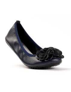 Ballerines souples pas cher : ballerines femme simili cuir bleu