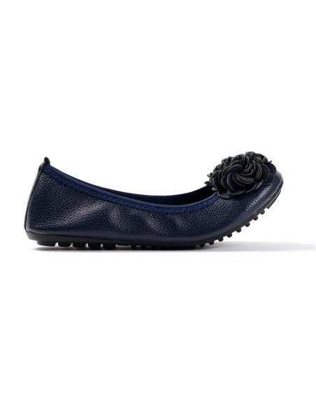 Ballerines souples pas cher : ballerines femme simili cuir bleu