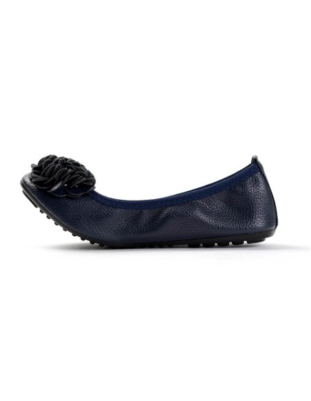 Ballerines souples pas cher : ballerines femme simili cuir bleu