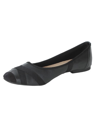 Ballerine simili cuir confortable noir SENTIER  Ballerine simili cuir confortable noir SENTIER