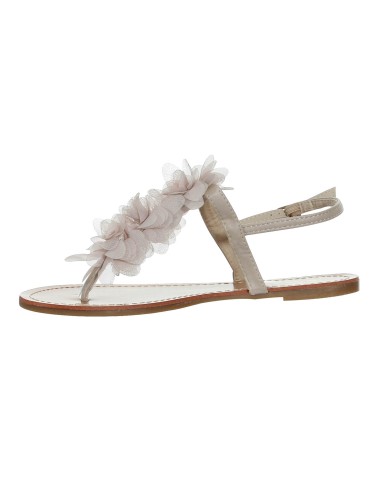 La sandale à fleurs beige Malaga La sandale à fleurs beige Malaga