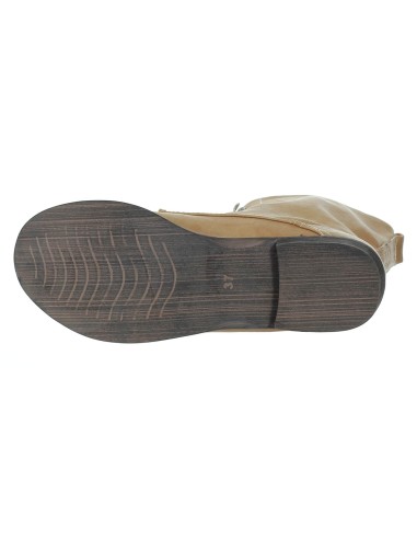 bottine femme à lacets montants en simili cuir beige FLORA  bottine femme à lacets montants en simili cuir beige FLORA