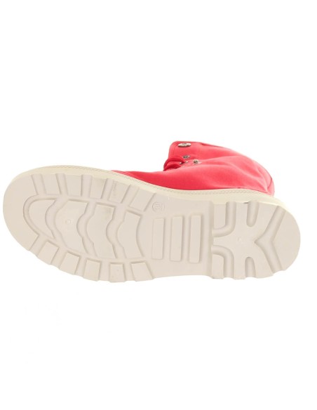 Bottine femme textile randonné rouge Montchal