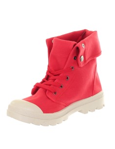 Bottine femme textile randonné rouge Montchal 2