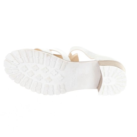 Escarpin femme simili cuir blanc verni MELINA