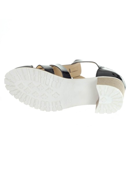 Escarpin femme noir verni simili cuirt MELINA