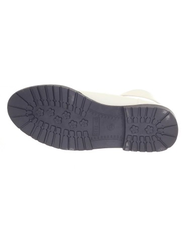 Escarpin blanc bout argenté semelle compensée avec boucle LAURIANE Escarpin blanc bout argenté semelle compensée avec boucle LAURIANE