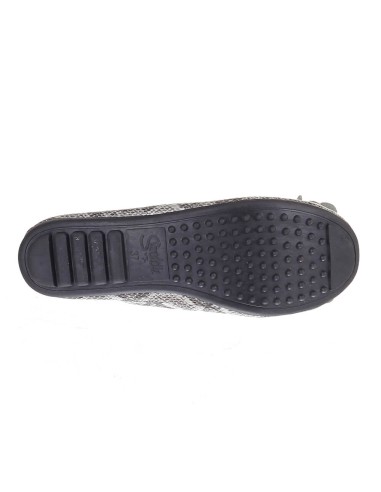 Ballerine grise effet serpent pour femme confortable à fleur MONCEAU