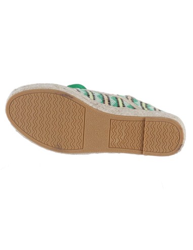 Basket femme compensées semelle corde à lacets vert SOPHIA Basket femme compensées semelle corde à lacets vert SOPHIA