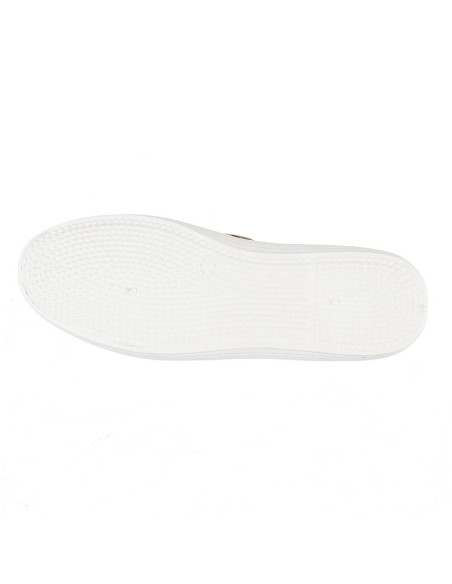 Basket femme compensée texture bleu clair à perle et lacets CLARA