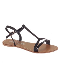 Sandales aspect serpent noir NIRIA