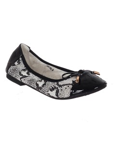 Ballerine femme simili cuir souple blanche Murielle