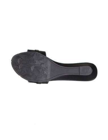 Tong nu-pied femme simili cuir compensée à strass noir Lilou Tong nu-pied femme simili cuir compensée à strass noir Lilou