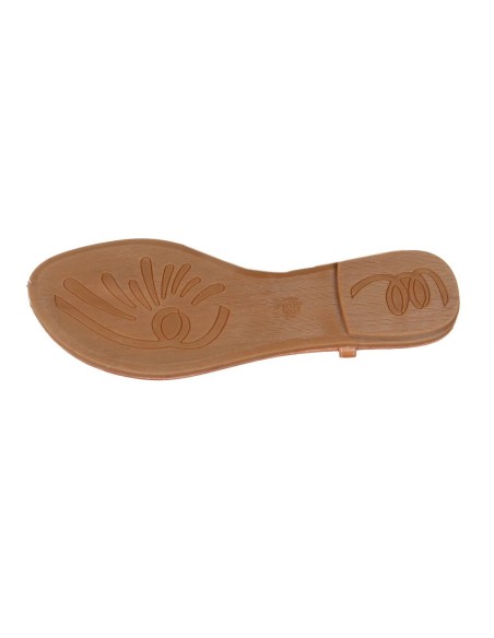 Sandale simili cuir femme doré LORENA