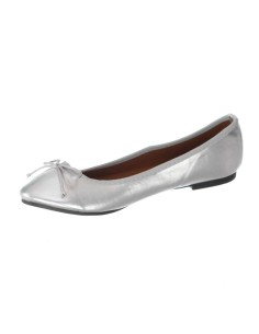 Ballerine simili cuir argenté verni Jany 2