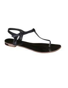 Sandales à boucle noire THALIA