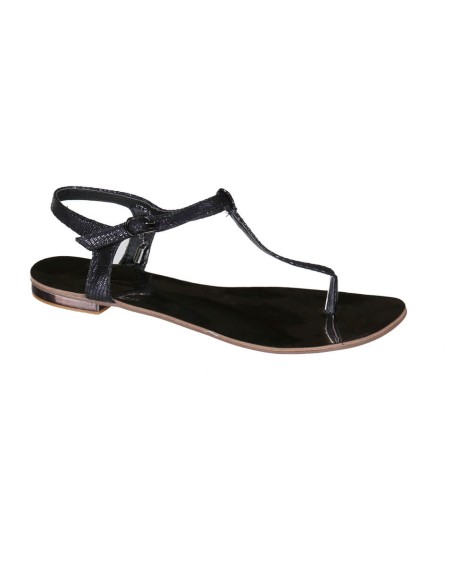 Sandales à boucle noire THALIA