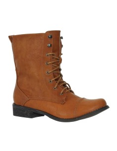 BOTTINES FEMMES À LACETS BEIGE FLORA