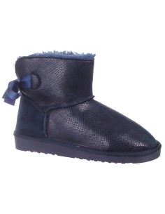 Boots aspect serpent bleu marine ELSA