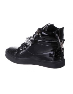 Baskets femme aspect serpent blanche FASHION 2