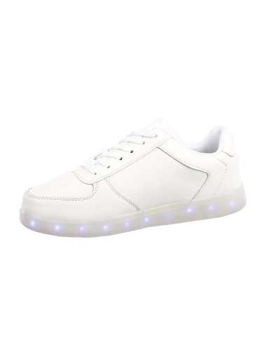 Baskets lumineuses unisexe blanches LED Baskets lumineuses unisexe blanches LED