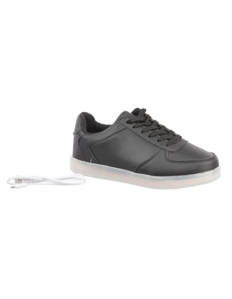 Baskets lumineuses unisexe blanches LED