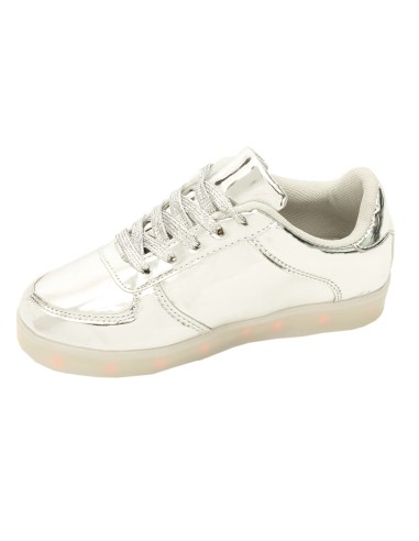 Baskets enfant unisexe argentés LED Baskets enfant unisexe argentés LED
