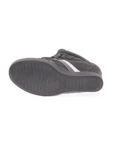 ORLANDO khaki studded women's wedge trainer with scratch closure ORLANDO khaki studded women's wedge trainer with scratch closure