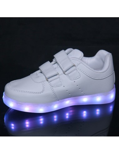 Baskets lumineuses enfants dorées LED Baskets lumineuses enfants dorées LED