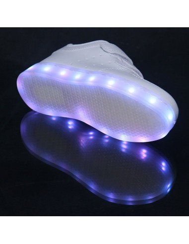 Baskets lumineuses enfants dorées LED Baskets lumineuses enfants dorées LED