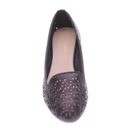 BALLERINES PERFORÉES NOIR JADE