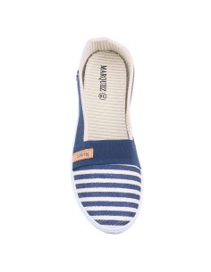 Ballerines femme step on bleu et paillette dorée MELI 2