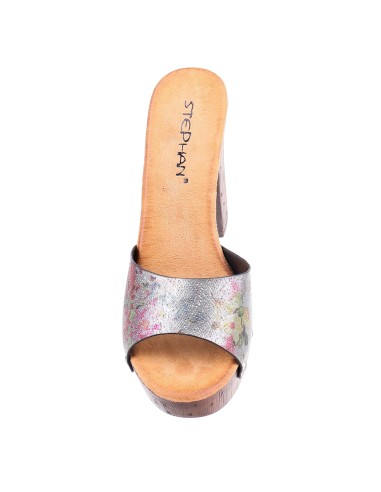 Sabot femme simili cuir à fleur verni Laurianne Sabot femme simili cuir à fleur verni Laurianne