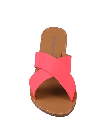 Sandales plates femme simili cuir noir aspect serpent Elyse Sandales plates femme simili cuir noir aspect serpent Elyse