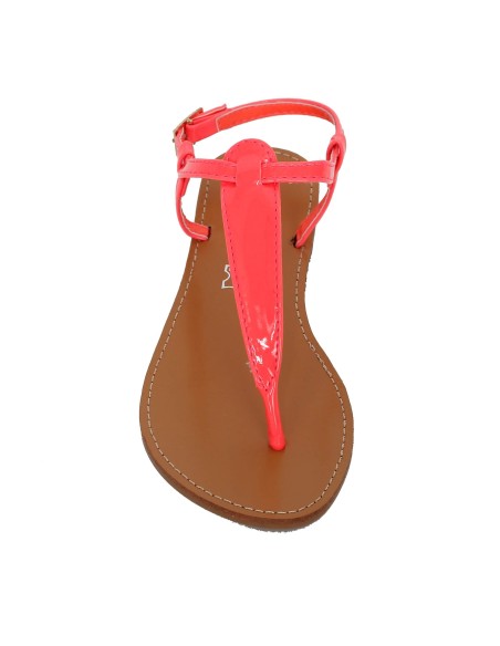 La sandale plate rose fuchsia vernie IBIZA, super fashion !