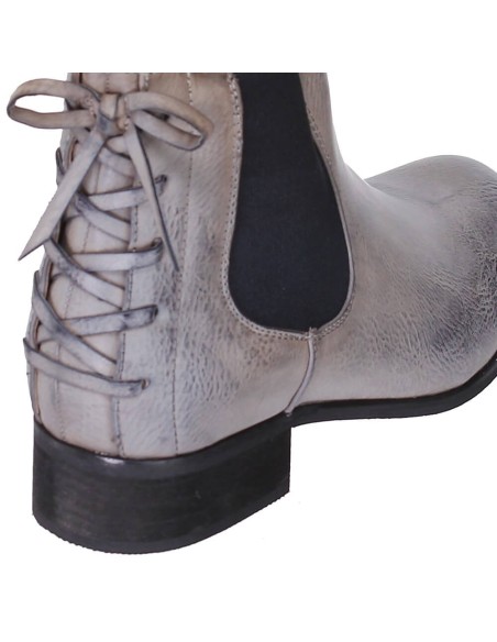 Bottines femme simili cuir à lacet noir Milliane