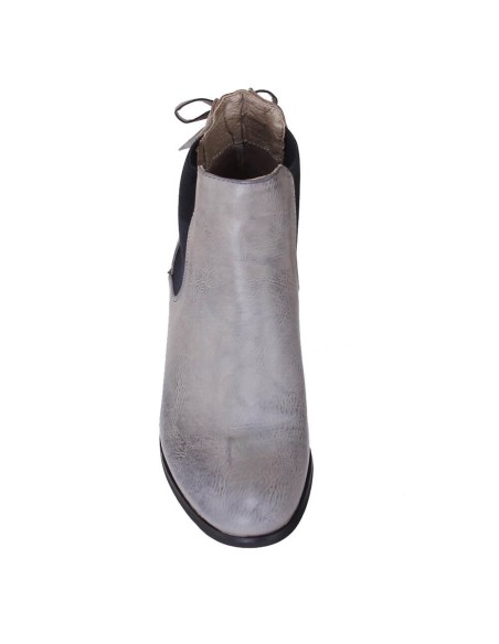 Bottines femme simili cuir à lacet noir Milliane