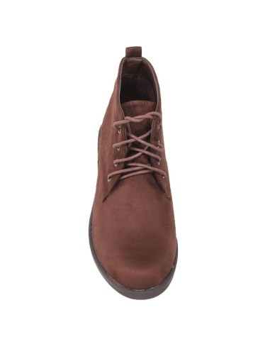 Derbies femme aspect daim montante à lacets marron Romane Derbies femme aspect daim montante à lacets marron Romane