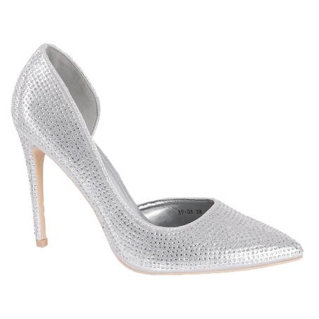 Bottines femme simili cuir et effet daim à boucles bleu marine VIOLAINE