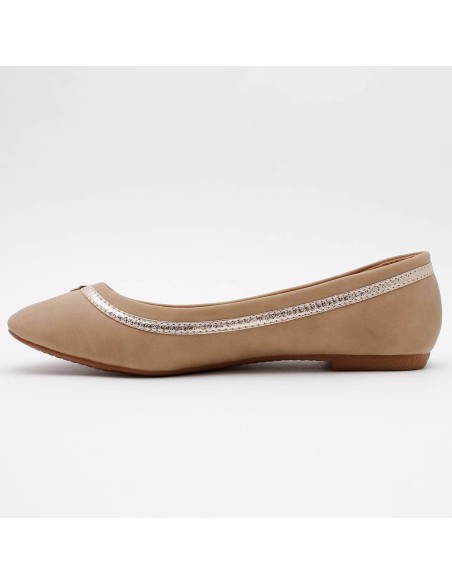 BALLERINES FEMMES KAKI SOPHIE