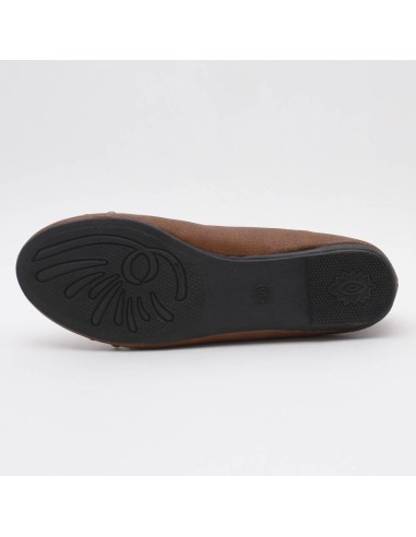 Ballerines femme simili cuir tête de mort camel Caroline Ballerines femme simili cuir tête de mort camel Caroline