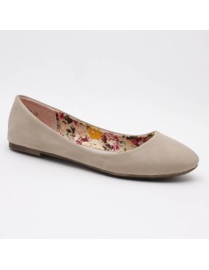 Ballerines confortables plate beige foncé CAROLE