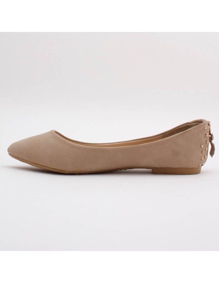 BALLERINES KAKI  A CLOUS DORES ANGELINA