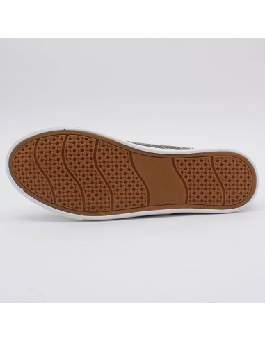 Basket en jean femme militaire LYDIE Basket en jean femme militaire LYDIE