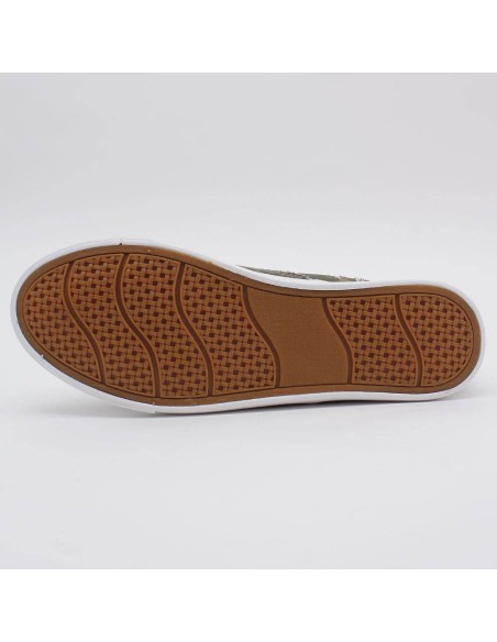 Basket en jean femme militaire LYDIE