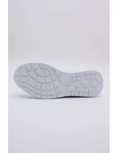 Baskets blanches matelassées simili cuir lacets ERIKA Baskets blanches matelassées simili cuir lacets ERIKA