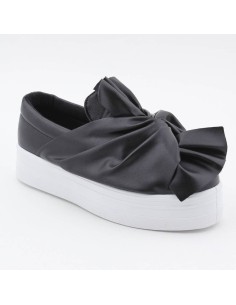 Baskets step on compensées à nœud noir LINDY