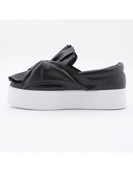 Baskets step on compensées à nœud noir LINDY