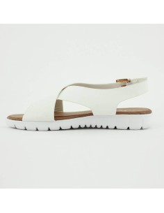 Sandales à brides croisées semelle basket blanche Marilise 2