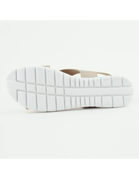 Sandales brides croisées extra confortable champagne  Marilise